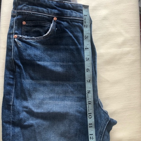 Mother Dazzler Shift Your Treat Or Mine High Rise Jean Step Waist Grunge Size 27 - Picture 13 of 16